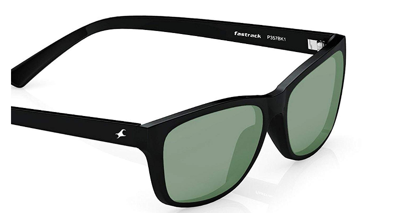 Fastrack UV protected Square Men's Sunglasses (P357BK1, 41 millimeters