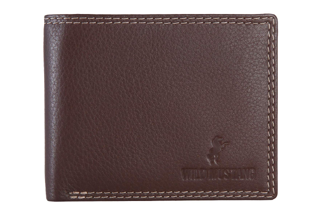 Wild Mustang Genuine Leather RFID Blocking Wallet for Mens, Pecheron ...