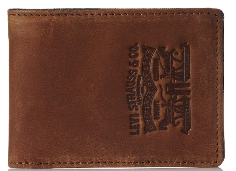 Levis Leather Wallet For Men - Chocolate