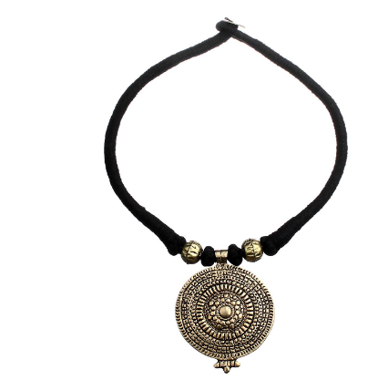 Oxidised Black Thread 925 Sterling Silver Choker Necklace - Valentine's  Gift – Zavya
