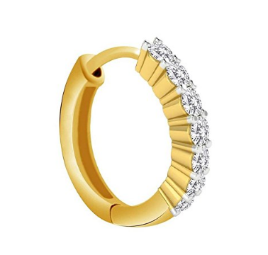 Buy VAMA Women Gold Plated Metal Pressing Type Nose Ring Pin Stud Online at  Best Prices in India - JioMart.