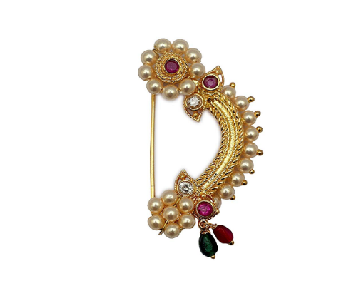 Multicolor Brass Maharashtrian Nose Pin at Rs 150/piece in Mumbai | ID:  26450195362