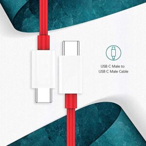CROSSVOLT Warp Charge Type-C to Type-C 65WT Data Cable Compatible with One Plus 8T/9/9pro/9/Nord 2/9R(CABLE)