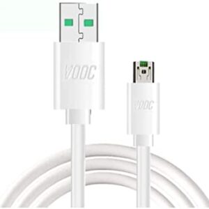 Myvn 5V/4A Lightning, Usb, Micro Usb Compatible Vooc Superfast Data Sync Charging Cable For Oppo F9 F9 Pro Oppo F11 Pro & All Oppo Smartphone -White
