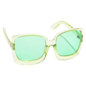 Haute Sauce Women Green Lens Green Oversized Sunglasses(HSSG1167)