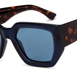 Vincent Chase By Lenskart | Full Rim Square Branded Latest and Stylish Sunglasses | Polarized and 100% UV Protected | Men & Women | Large | VC S14946