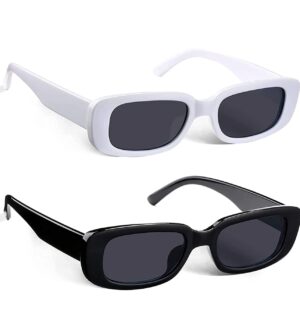 IFLASH Rectangle Sunglasses for Women Retro Fashion Sunglasses UV 400 Protection Square Frame Eyewear