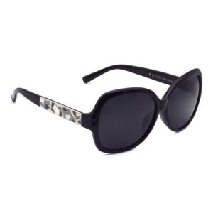 Peter Jones Black Oversized Polarized Sunglasses for Women/Girls (DE558)