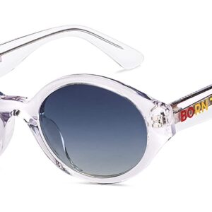 Vincent Chase Pride Collection By Lenskart | Blue Full Rim Round | Branded Latest and Stylish Sunglasses | Polarized and 100% UV Protected | For Men & Women | Small | VC S14842