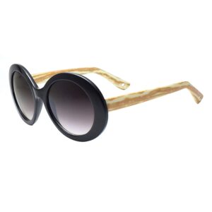 Peter Jones Wooden Frame Oversized Round Sunglasses for Girls/Women (0310BT)