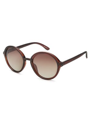 VELOCITY Polarized UV 400 Protection Oval Brown Stylish Sunglasses For Women