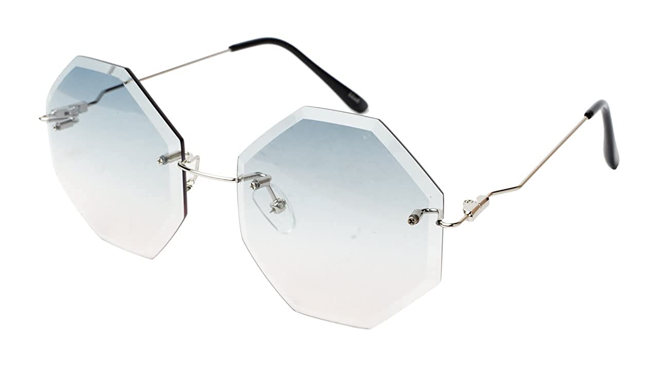 DB Touch | Rectangle Rimless Sunglasses - Privé Revaux