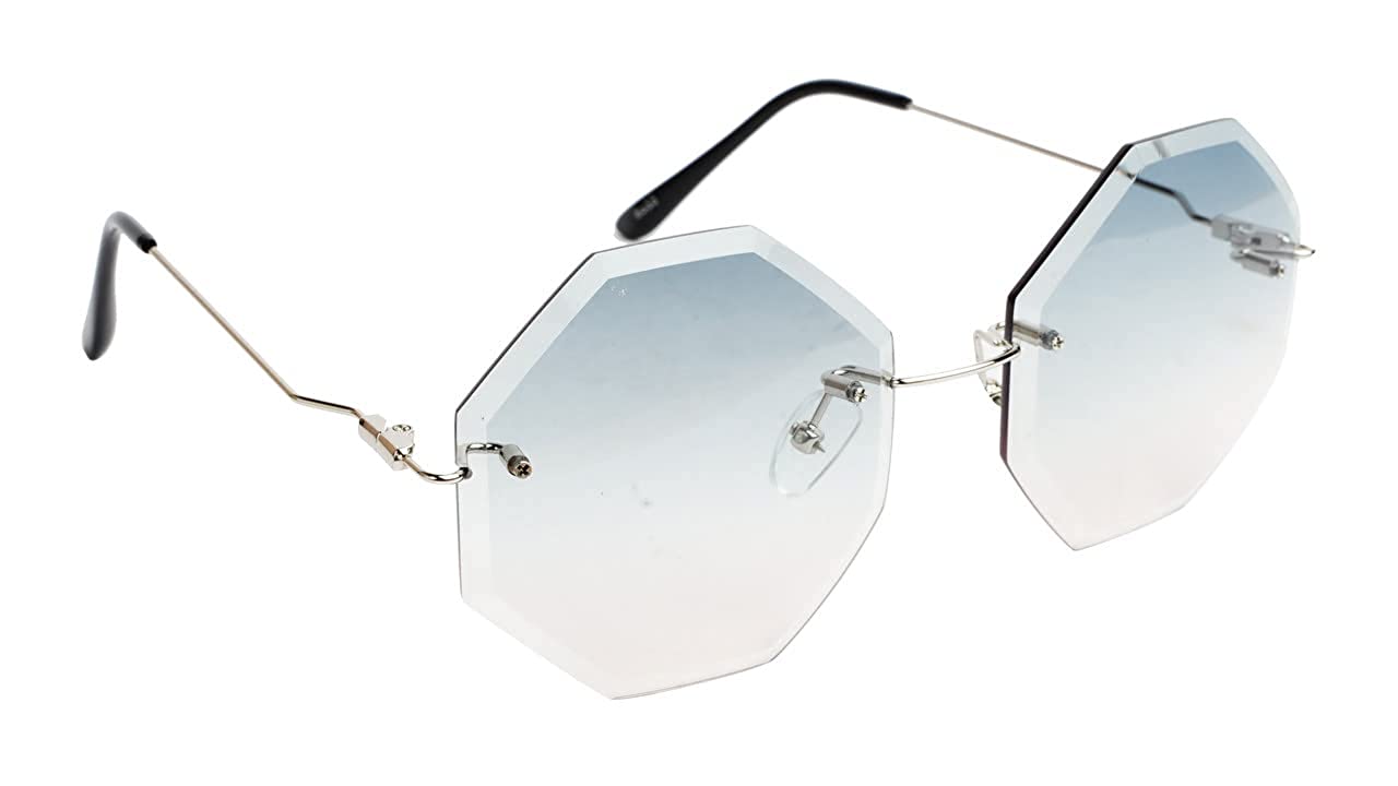 Hycredi Rectangle Sunglasses for MenWomen Small Rimless India | Ubuy