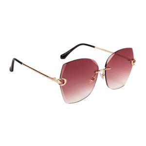 Women Cat-Eye Sunglasses, Rim-Less Frame, LW587-590, Pack of 1