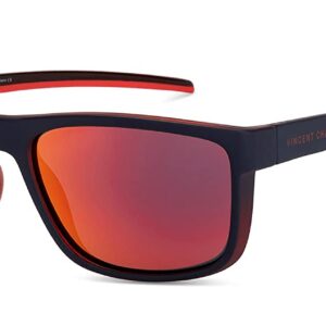 Vincent Chase By Lenskart | Full Rim Square Branded Latest and Stylish Sunglasses | Polarized and 100% UV Protected | Men & Women | Large | VC S14122