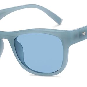 Vincent Chase By Lenskart | Grey Blue Full Rim Square Branded Latest and Stylish Sunglasses | Polarized and 100% UV Protected | Men & Women | Medium | VC S15214