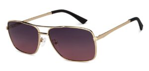 Product description Gold Blue Gradient Full Rim Aviator Vincent Chase Polarized Wired up VC S11075-C12 Sunglasses