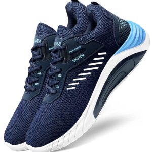 BRUTON Shoes for Exclusive Trendy, Casual, Sports Shoes for Men, Running Shoes for Men (Black, Red)