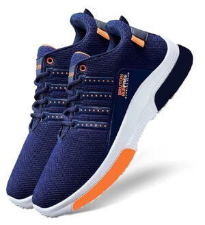 BRUTON Shoes for Trendy Shoes | Casual Shoes | Sports Shoes | Running Shoes | Exclusive Shoes for Men Blue - Orange