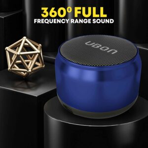 UBON 5W Bluetooth Speaker with TWS Function, Sound Boom SP-8035, Mini Wireless Speaker with Inbuilt Mic for Calls, Powerful Bass & Music, Portable Speaker for Travel Upto 4 Hours Playtime