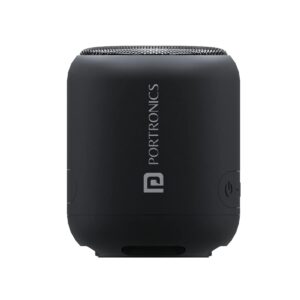 Portronics SoundDrum 1 10W TWS Portable Bluetooth 5.0 Speaker with Powerful Bass, Inbuilt-FM & Type C Charging Cable Included(Black)