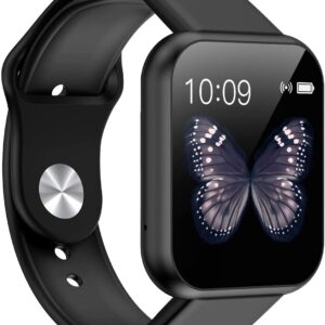 GIXON Waterproof Smart Watch for Men - D20 Touchscreen Smart Watch Bluetooth Smartwatch with Blood Pressure Tracking, Heart Rate Sensor and Basic...
