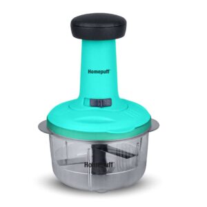 Pigeon Polypropylene Mini Handy and Compact Chopper with 3 Blades for Effortlessly Chopping Vegetables and Fruits for Your Kitchen Green, 400 ml