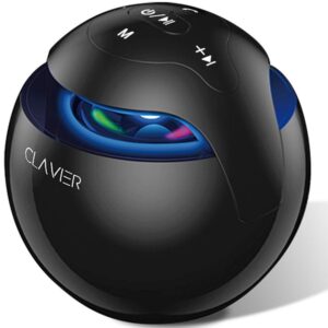 Clavier Fusion Portable Bluetooth Speaker, Bluetooth 5.0 Wireless Speakers with HD Sound and Rich Bass, LED Flashing Light, Built-in Mic for iPhone & Android