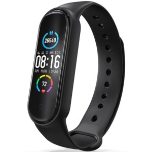 Sounce Adjustable Xiaomi Mi Band 5 Smartwatch Soft Silicone Strap Band Bracelet (Not compatible with Mi Band 3 / Mi Band 4)