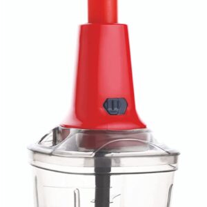 SignoraWare Multipurpose Manual Vegetable Thunder Chopper Small, Dry Fruit and Onion Handy Quick Chopper Machine for Kitchen with 3 Stainless Steel Blades, (650 ML) Set of 1, Multicolour