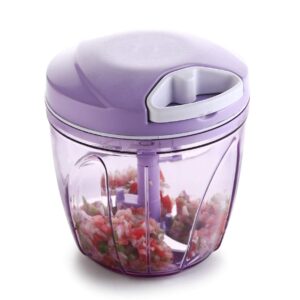CLVJ Handy Chopper,Hand Meat Grinder Salad Maker Vegetable Tools (900ml)