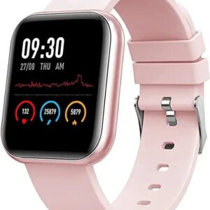APCSA Original New Series 7 D20 Bluetooth Wireless Smart Watch, Fitness Band for Boys, Girls, Men, Women & Kids | Sports Watch for All Smart Phones I Heart Rate and BP Monitor ( Pink )