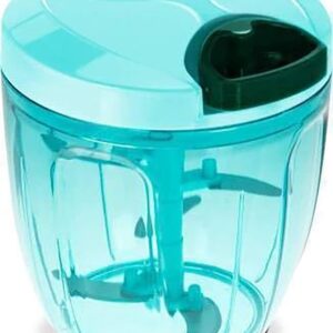 Xiran Manual Vegetable Chopper, Dry Fruit and Onion Hand Chopper Quick Cutter Machine use for Kitchen with 5 Stainless Steel Blade for Home (950ml, Chopper)