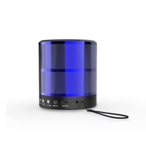 Aroma® Studio 7 Mini 3W Bluetooth Speaker Hi-fi Stereo Sound Surround Upto 4 Hours Playback, Best for Mobile, Laptop/PC, Ipad, Media Players with Multi Modes Aux/TF Card/USB Drive (Blue)