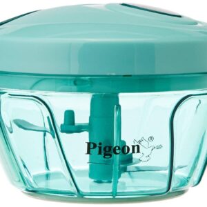 Pigeon by Stoverkraft Handy Mini Plastic Chopper with 3 Blades, Green