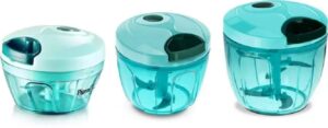 Pigeon Combo Pack of Chopper XL, Mini & DOYO DT Vegetable & Fruit Chopper (XL, Mini Choppers) - Plastic, Green, Transparent