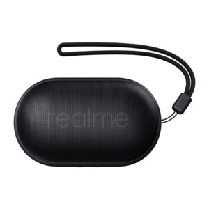 realme Bluetooth Pocket Speaker | 3W Dynamic Bass Booster | Dedicated Bass Radiator | Stereo Pairing & Gaming Mode | Playback Time 6 hrs | Connectivity - USB Port & Bluetooth | Black Color