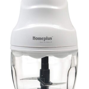 Home Plus 250 Watts Electric Vegetable Chopper With Double Blade, White
