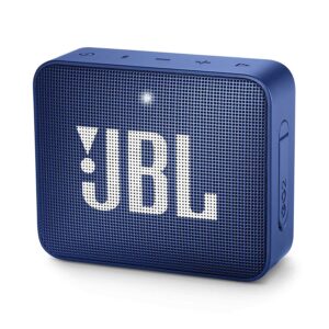 JBL Go 2, Wireless Portable Bluetooth Speaker with Mic, Signature Sound, Vibrant Color Options with IPX7 Waterproof & AUX (Red)