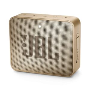 JBL Go 2, Wireless Portable Bluetooth Speaker with Mic, Signature Sound, Vibrant Color Options with IPX7 Waterproof & AUX (Red)