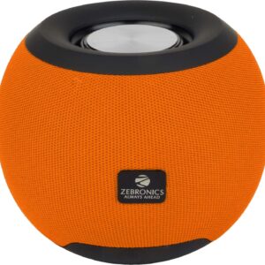 ZEBRONICS Zeb-Bellow 40 Wireless Bluetooth v5.0 Fabric Finish 8W Portable Speaker Supporting 6Hrs Backup, 55mm Driver, Powerful Bass, USB, mSD, AUX Input,...